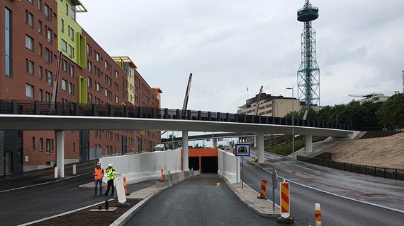 Caverion toteuttaa telematiikkaa ja muita teknisiä järjestelmiä Helsingin Teollisuuskadun uuteen tunneliin