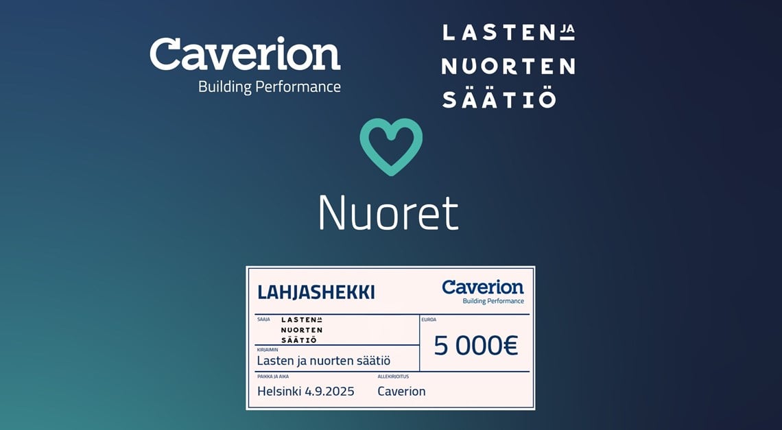 Tuemme nuorten tulevaisuususkoa 5 000 euron lahjoituksella Lasten ja nuorten säätiölle