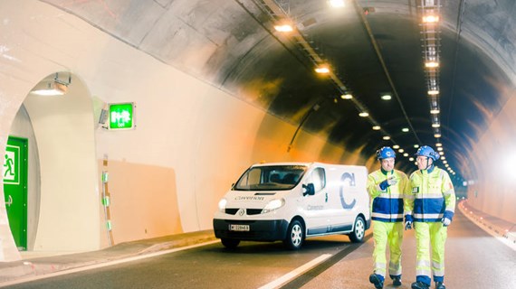 Caverion modernisoi Perjentunnelin tunnelitekniikan Itävallassa