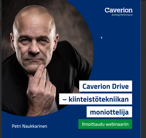 Webinaari: Caverion Drive – kiinteistöteknologian moniottelija - Katso tallenne